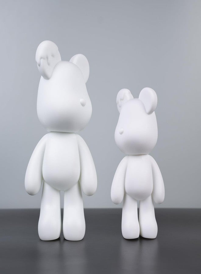 Coniuty Fluid Bear Painting Figure, DIY Bear Figure for Home Decoration (10 Inch, Blank Mold) - Image 4
