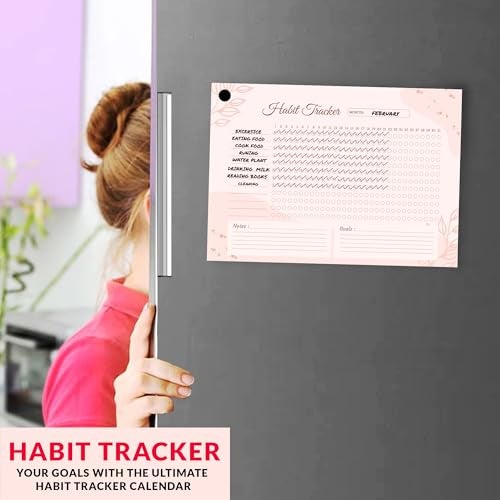 True Flair Trueflair Monthly Habit Tracker (A4 Size,13 Sheets) Undated Planner Sheets With Goals For Self Improvement (Design 4) - Image 2
