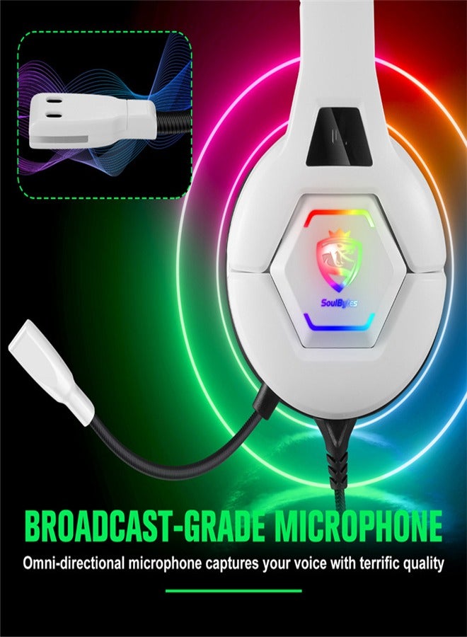 Headset Computer Gaming Headphones with Microphone Wired Headphones - Image 4