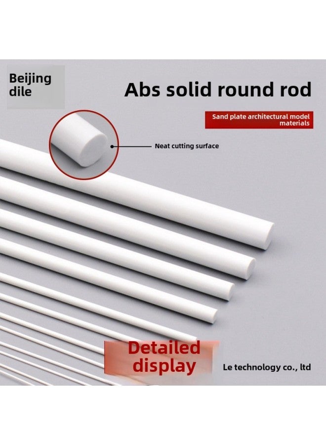 Handmade DIY Material Sand Table Model Tube Miniature Building Model Material Plastic PVC ABS Solid Round Rod-Color:Diameter 3mm Long 50cm1  - Image 4