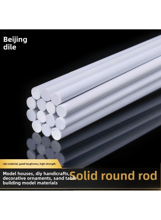 Handmade DIY Material Sand Table Model Tube Miniature Building Model Material Plastic PVC ABS Solid Round Rod-Color:Diameter 3mm Long 50cm1  - Image 1