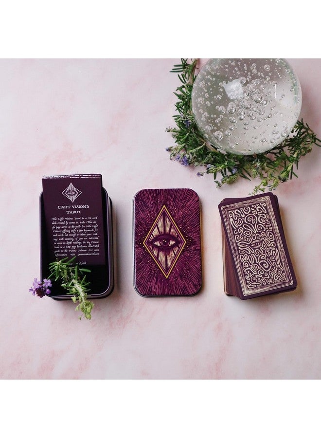 Volcano Light Visions Tarot Deck with General Instructions Book | Traditional Standard Tarot Deck Cards for Family Parties Playing Card Game for Adults Beginners (Little Light Visions Tarot Cards) - Image 4