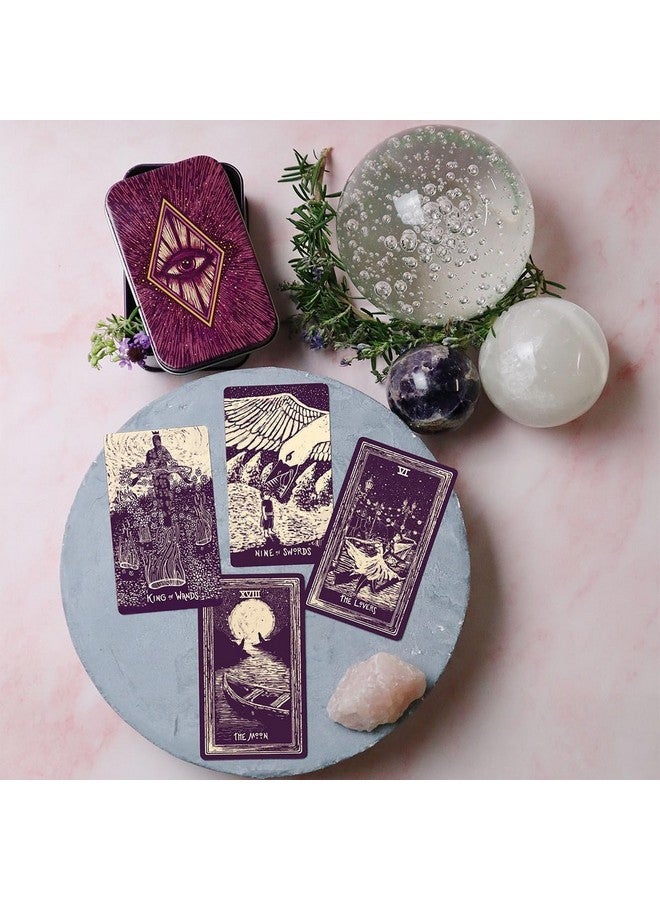 Volcano Light Visions Tarot Deck with General Instructions Book | Traditional Standard Tarot Deck Cards for Family Parties Playing Card Game for Adults Beginners (Little Light Visions Tarot Cards) - Image 3