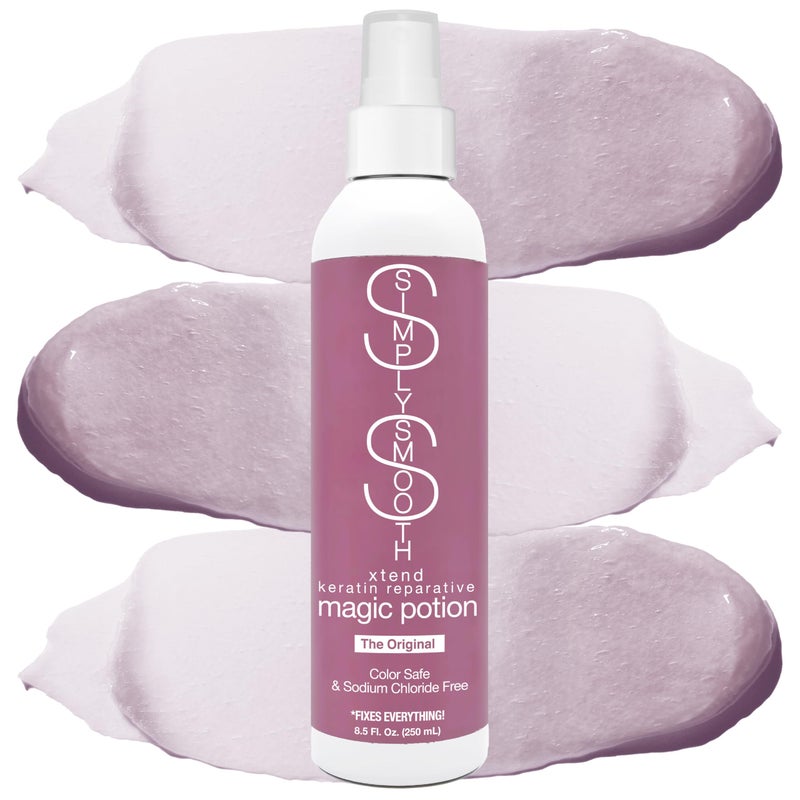 SIMPLY SMOOTH Magic Potion Original Leave In Conditioner Detangler & Heat Protection Styling Spray Repair & Reduce Breakage Color Safe & Sodium Chloride Free 8.5oz - Image 1