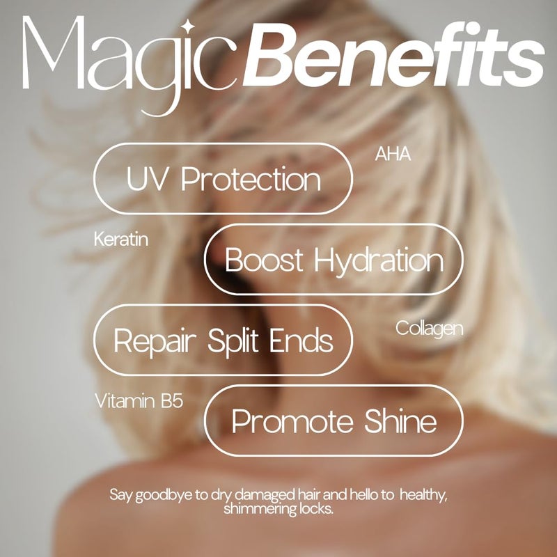 SIMPLY SMOOTH Magic Potion Original Leave In Conditioner Detangler & Heat Protection Styling Spray Repair & Reduce Breakage Color Safe & Sodium Chloride Free 8.5oz - Image 3