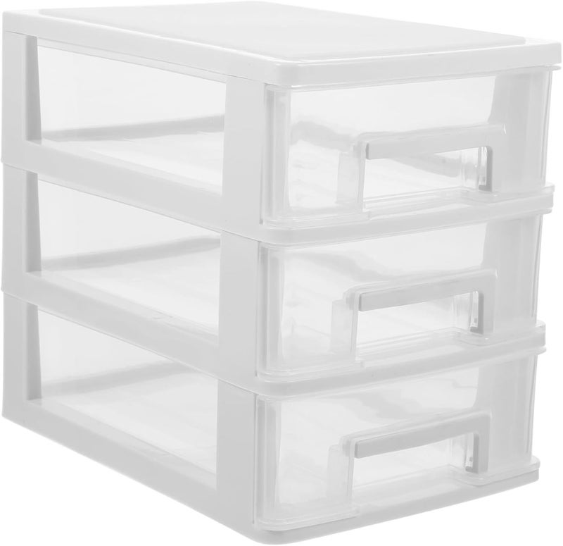 KOMBIUDA Versatile White Storage Drawer Cubicle Accessories Organizer - Image 1