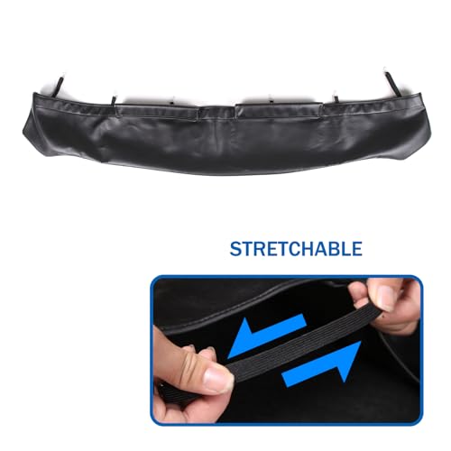 LLKUANG Hood Bra Front End Nose Mask Compatible with Toyota FJ Cruiser 2007-2021 Leather Protector Tuning,Front Hood Deflector Trim Cover - Image 5