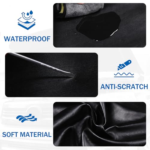 LLKUANG Hood Bra Front End Nose Mask Compatible with Toyota FJ Cruiser 2007-2021 Leather Protector Tuning,Front Hood Deflector Trim Cover - Image 3