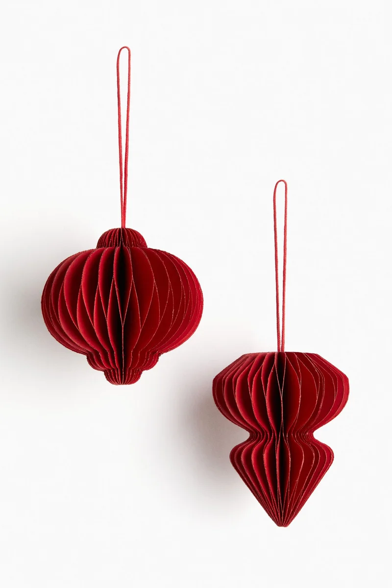 H&M 2-pack paper Christmas decorations