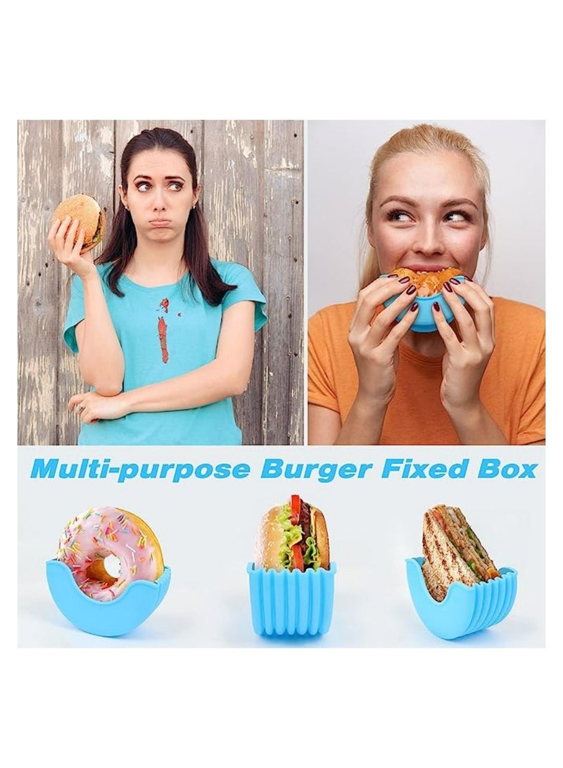 Retractable Reusable Hamburger Sandwich Burger Holders Fixed Box Clip Rack - Image 3