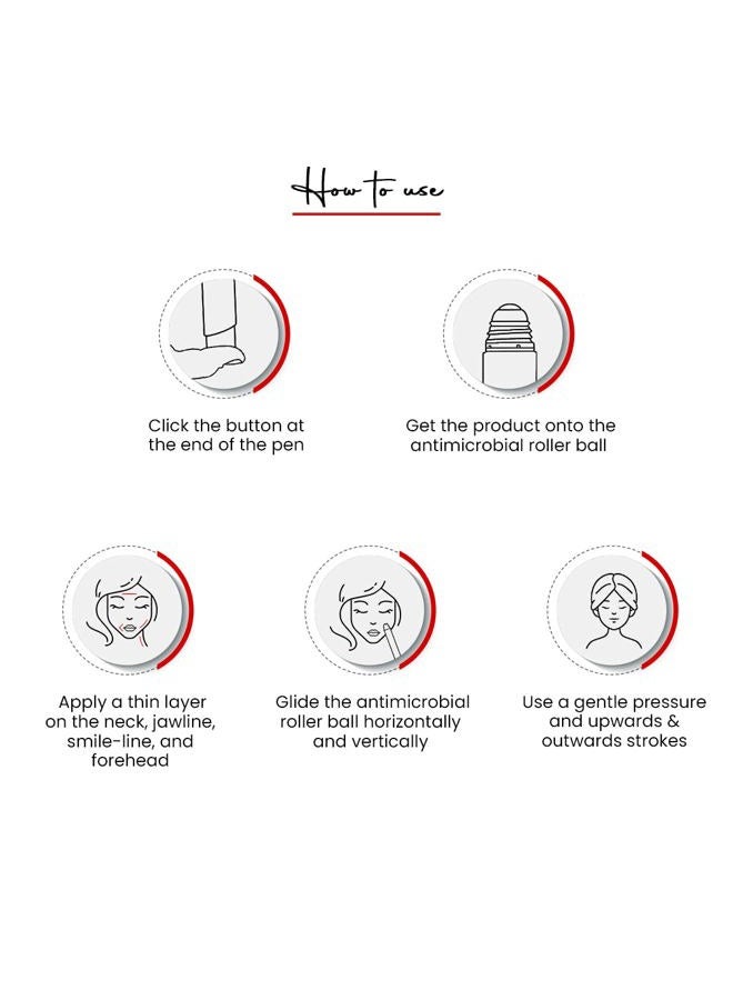 ProTouch Skin Lift Recovery Drops to Reduce Fine Lines & Wrinkles - Effective on Neck, Jawline, Chin, Forehead & Smile-Lines | All Skin Types (6 ML) Pack Of 1 - Image 5