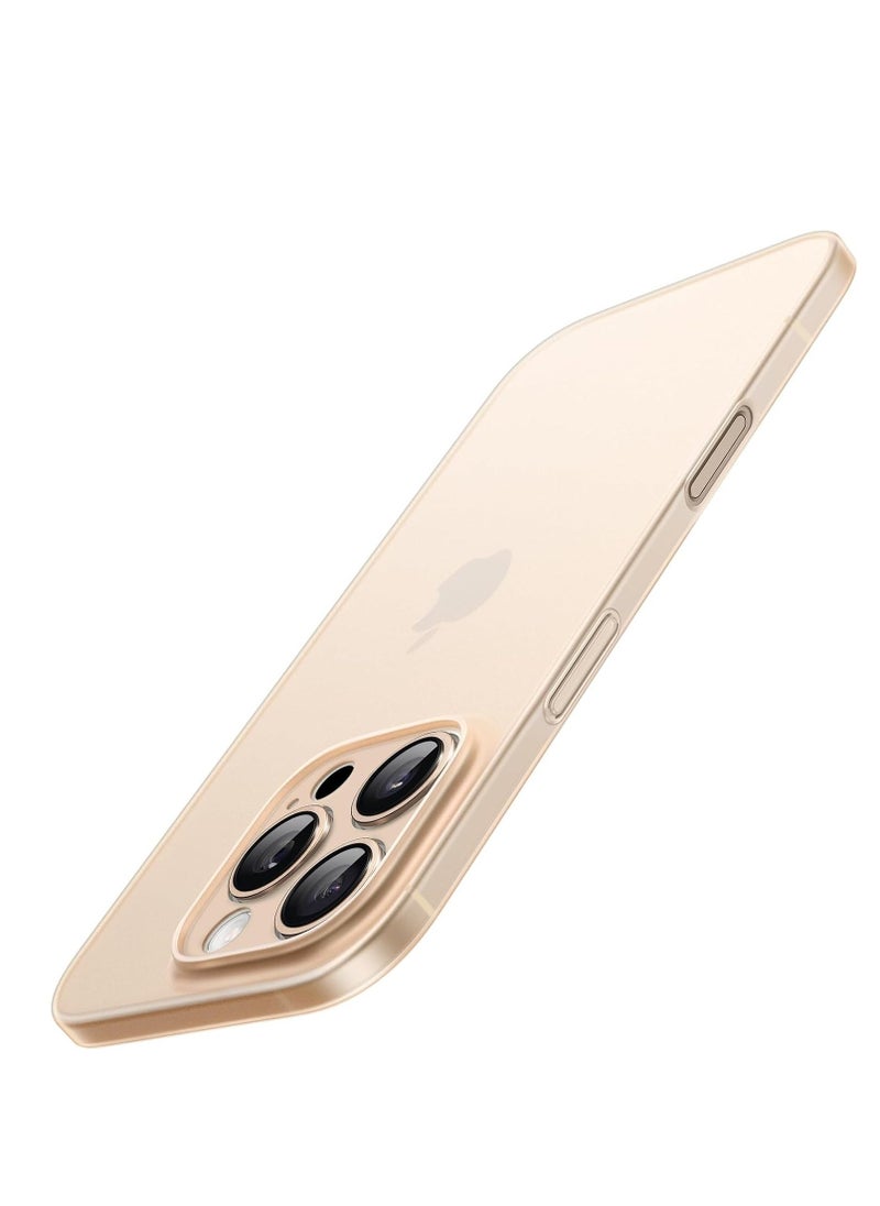 Raxoom Ultra Slim (0.35mm Thin) Case for iPhone 16 Pro 6.3 Inch â€“ Camera Lens Full Protection, Lightweight Matte Finish PP Hard Minimalist Cover (Desert Titanium) | Anti-Fingerprint & Non-Yellowing - Image 1