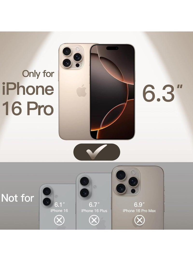 Raxoom Ultra Slim (0.35mm Thin) Case for iPhone 16 Pro 6.3 Inch â€“ Camera Lens Full Protection, Lightweight Matte Finish PP Hard Minimalist Cover (Desert Titanium) | Anti-Fingerprint & Non-Yellowing - Image 2