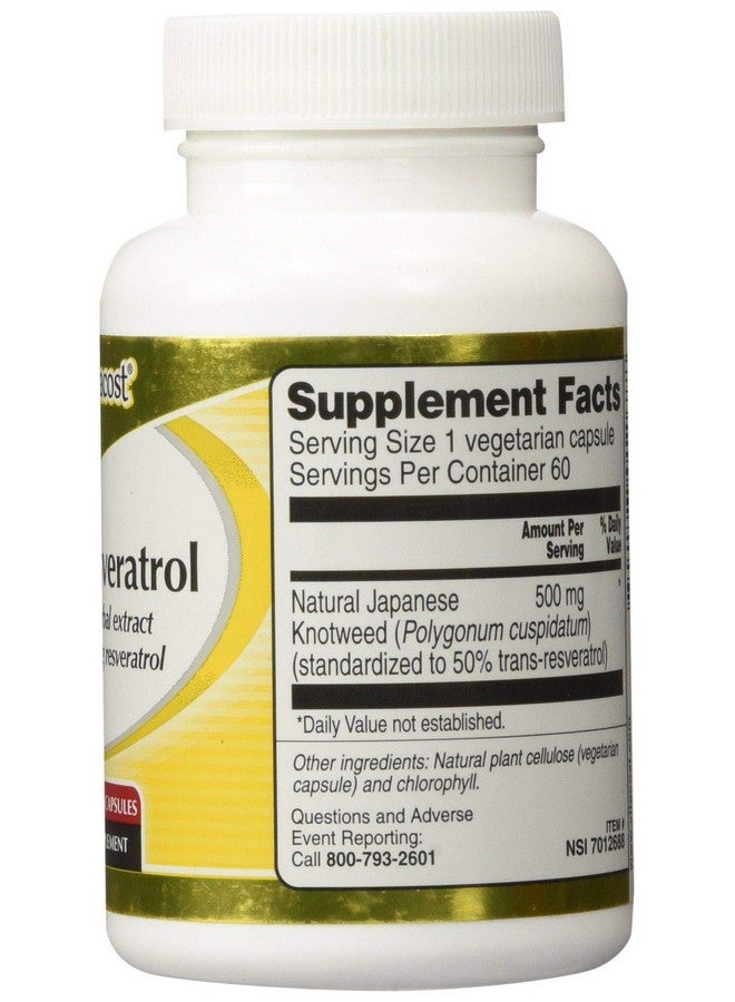 Vitacost Brand Vitacost Trans-Resveratrol 500 mg of herbal extract yielding 250 mg Trans-resveratrol -- 60 - Image 4