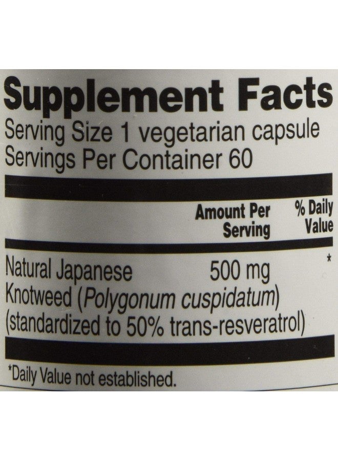 Vitacost Brand Vitacost Trans-Resveratrol 500 mg of herbal extract yielding 250 mg Trans-resveratrol -- 60 - Image 3