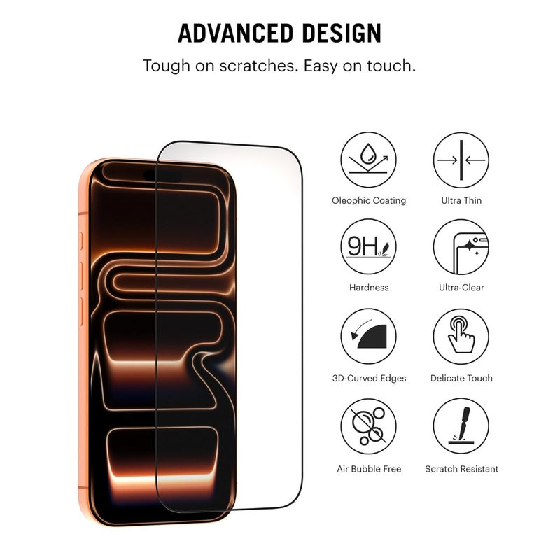 Daily Objects Sheath Screen Protector with Applicator Tray | Compatible with iPhone 17 Pro - Image 5