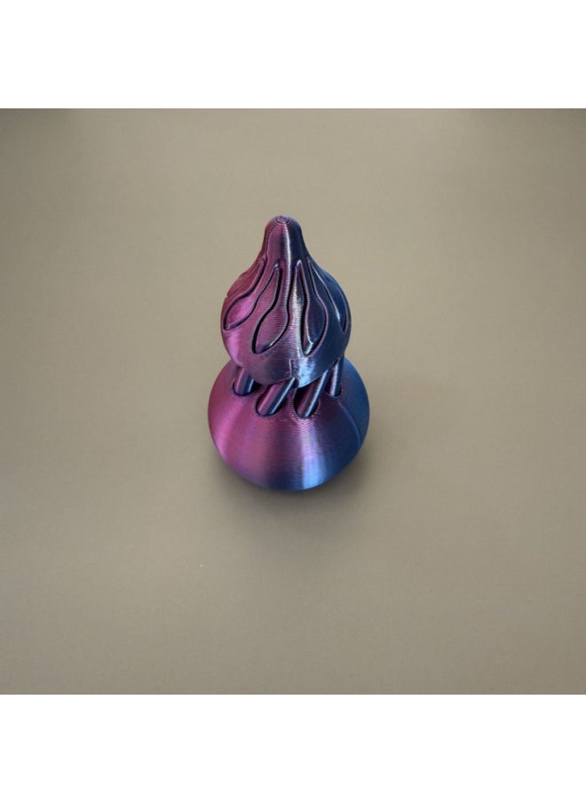 Generic - [Decompression Gourd] Chattering Explosions Fun Finger Toy 3D Printing Gourd Spiral Cone Assembled High Color Value-Colour:Red And Blue Color [spiral Gourd] - Image 1