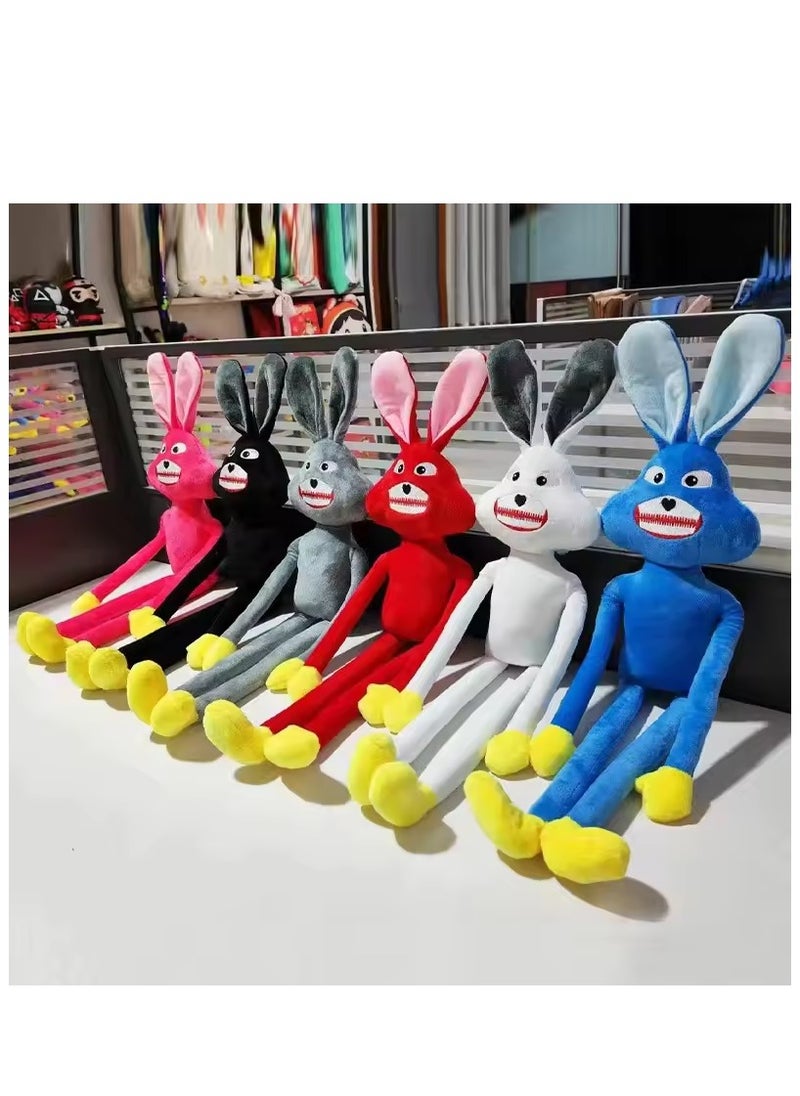 XiuWoo 1pc Colorful Stuffed Plush Rabbit Toy Cute Funny Rabbit Shape Random Color Choice Available  - Image 2