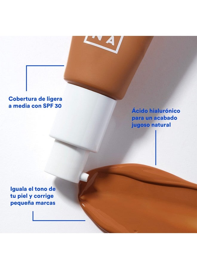 3INA 631 Tinted Moisturizer For Face With Spf 30 Sun Beige Bb Cream With Light To Medium Coverage Hyaluronic Acid Moisturizer For All Skin Tones Vegan Cruelty And Paraben Free Make Up 1 Oz - Image 3