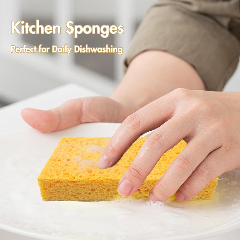 JK 6 x 3.6 x 0.9 Inch JK SP-T22 Large Sponge, Kitchen Sponges, Handy Sponges, Cellulose Sponges, Dish Washing Sponge, Natural Sponge, Car Washing Sponge, Eco Friendly Sponge - Image 4