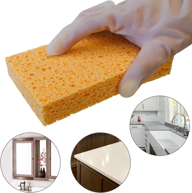 JK 6 x 3.6 x 0.9 Inch JK SP-T22 Large Sponge, Kitchen Sponges, Handy Sponges, Cellulose Sponges, Dish Washing Sponge, Natural Sponge, Car Washing Sponge, Eco Friendly Sponge - Image 3