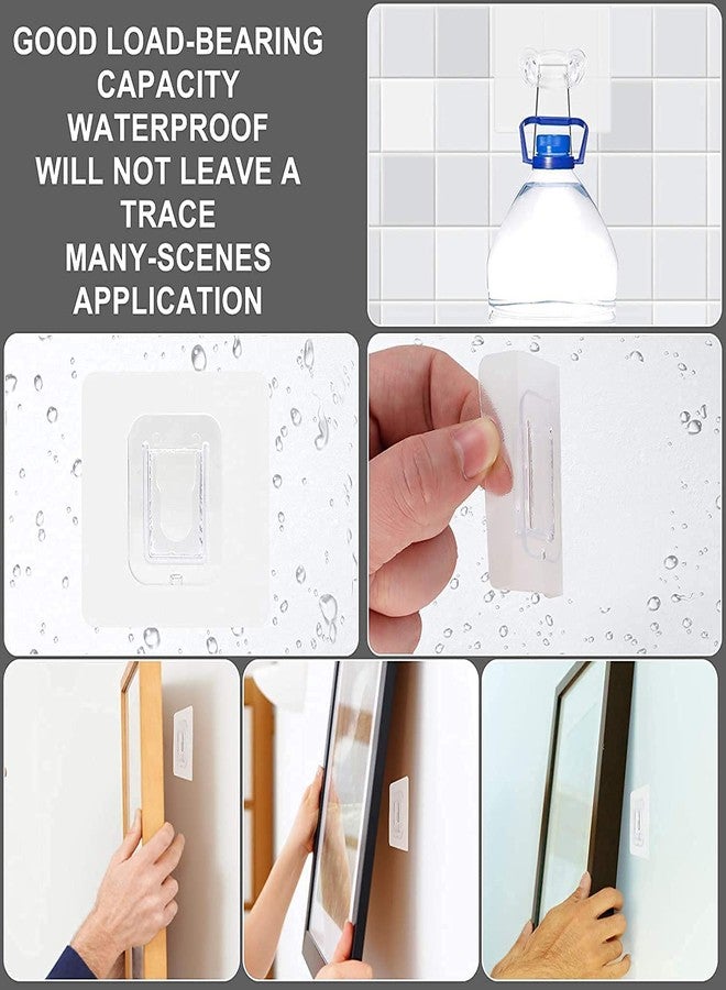 SPRADE Double Sided Adhesive Wall Hooks Heavy-Duty Self-Adhesive Hooks, Wall-Sticking Hooks for Organization Bathroom Kitchen and Office Set of 6 - Image 5