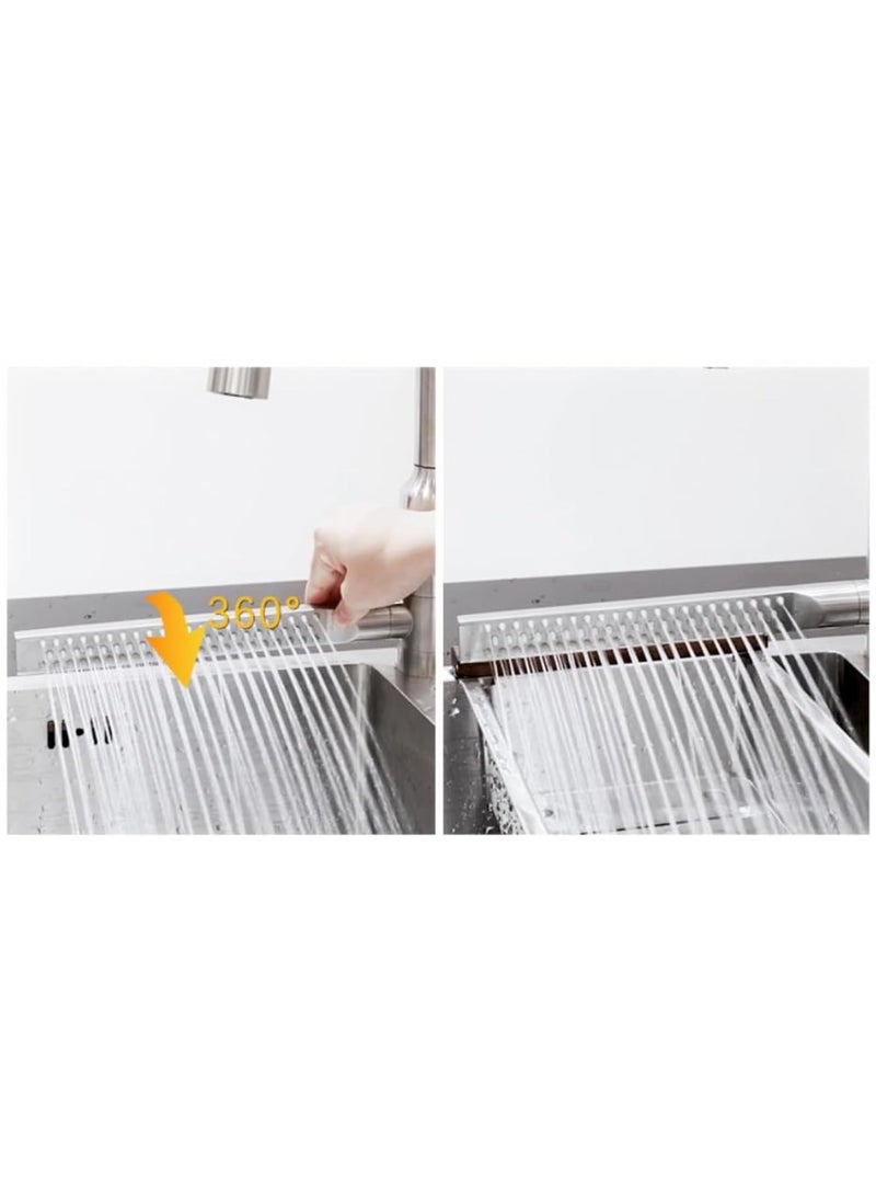 FOSSA Fossa Integrated Waterfall Faucet Taps inBuilt Shower Hot Cold Water Supply and PullOut Faucet Taps 3 Way Multifunction Oprating Matt Finish Silver  - Image 5
