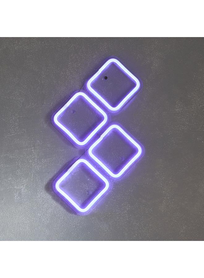 Home Box Lyn Blocks Frame LED Neon Light - 30x2x20 cm - Image 1