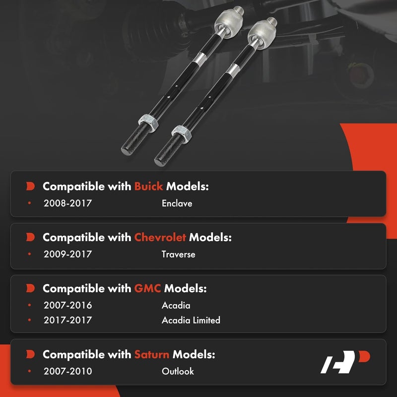 A-Premium Front Inner Outer Tie Rod End Kit - Image 2