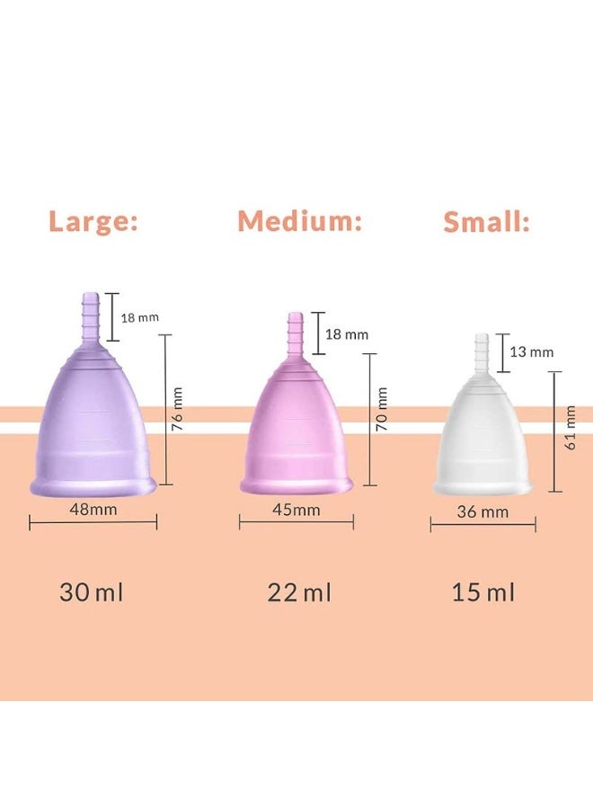 Sirona Reusable Menstrual Cup for Women (Medium) with Electric Steam Sterilizer - Pack of 2 | 100% Medical-Grade Silicone | Kills 99% Germs | Rash, Odour & Itch-Free Period Care with Quick Cleaning - Image 3