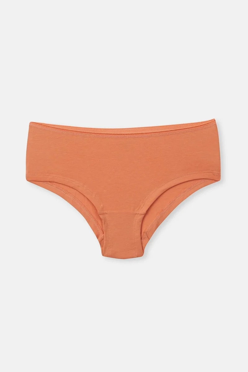 داجي Salmon-Green Women's 3-Patterned Hipster Panties