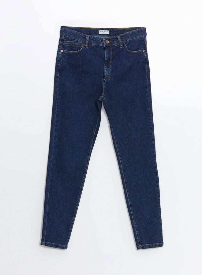 LC WAIKIKI High Waisted Slim Fit Women's Denim Trousers  - Image 5