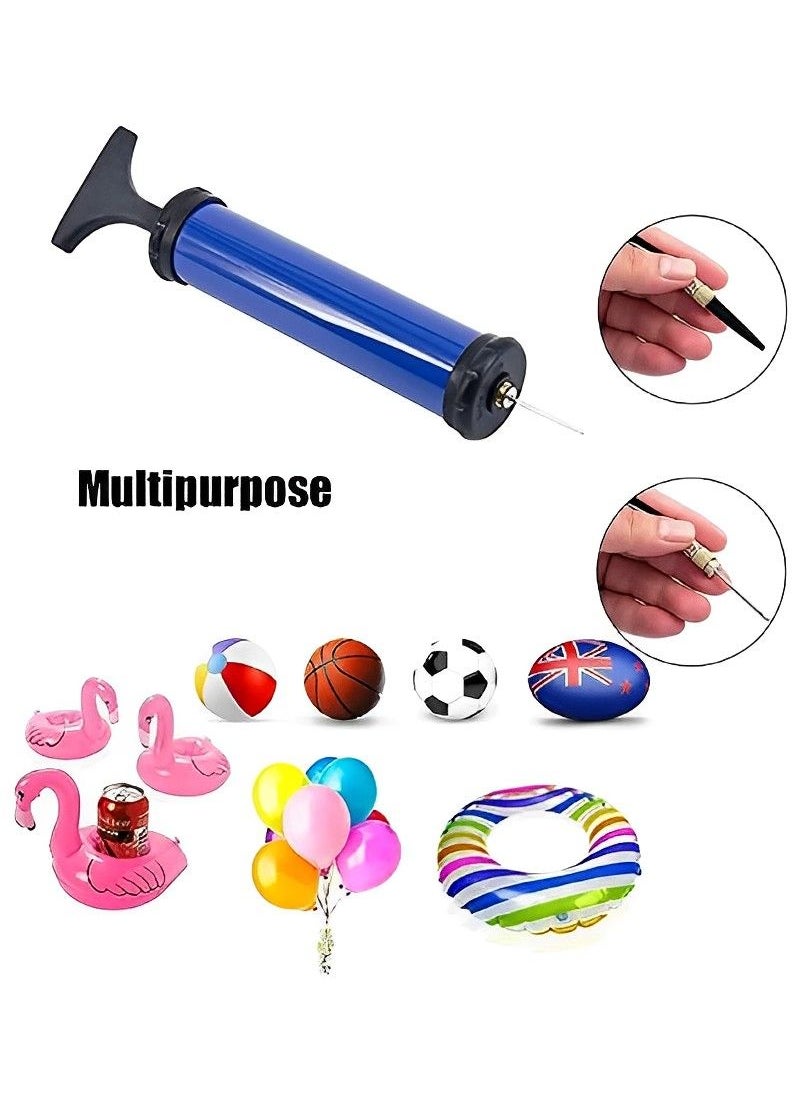 Generic - Portable Air Pump | Sports Ball Tool Inflator Ball Pump with 7 Needles | 1 Pcs Valve Adapter & 1 Air Hose for Football , Volleyball , Basketball , Swim Inflatables , Rugby Balloons - Image 1