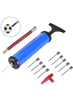 Portable Air Pump | Sports Ball Tool Inflator Ball Pump with 7 Needles | 1 Pcs Valve Adapter & 1 Air Hose for Football , Volleyball , Basketball , Swim Inflatables , Rugby Balloons