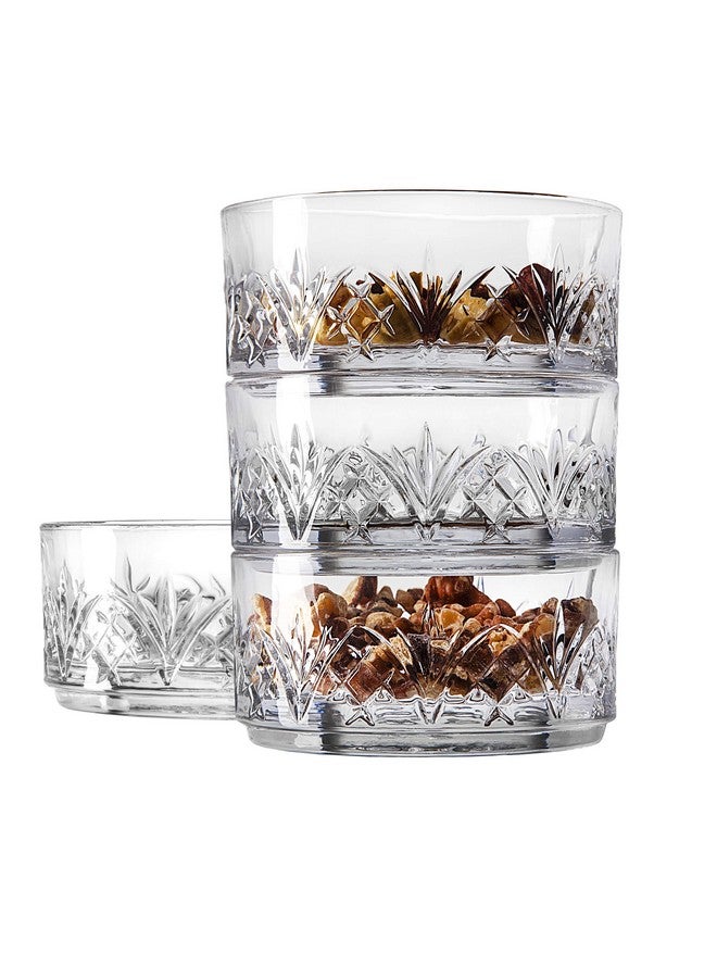 Godinger Snack Bowls, Stackable Nut Bowl Set Of 3 - Dublin Collection - Image 3