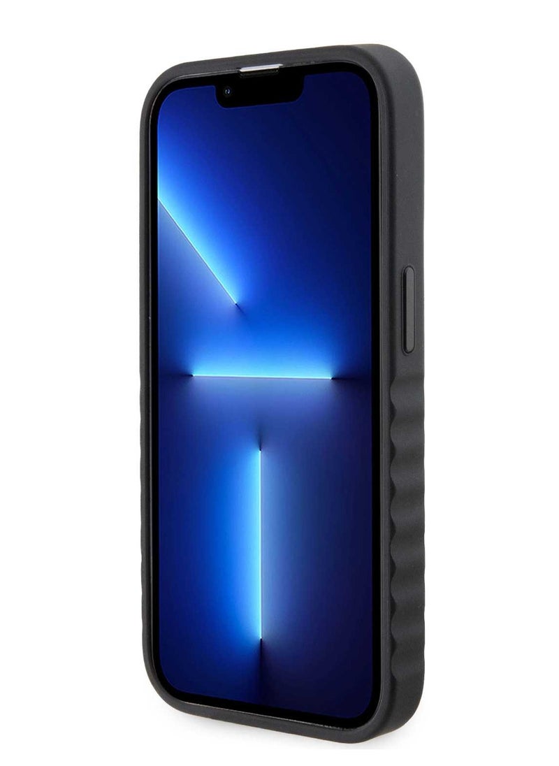 Mercedes-Benz - iPhone 15 Pro Max Case Smooth Genuine Leather Back Cover / iPhone 15 Pro Case / Compact Design / Lightweight Design / Protective Genuine Leather - Black - Image 1