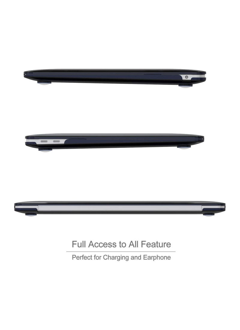 Procases - MacBook Air 13 Inch Case 2020 2019 2018 Release A2337 M1 A2179 A1932, Hard Case Shell Cover for MacBook Air 13-inch Model A2179 A1932 with Keyboard Skin Cover -Black - Image 1