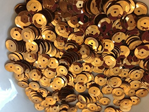 Golden Leaf Sequins 8mm 800/Pkg Gold - Image 1