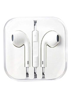In-Ear Headsets For Apple iPhone 5/Samsung Mobile Phones With Mic White