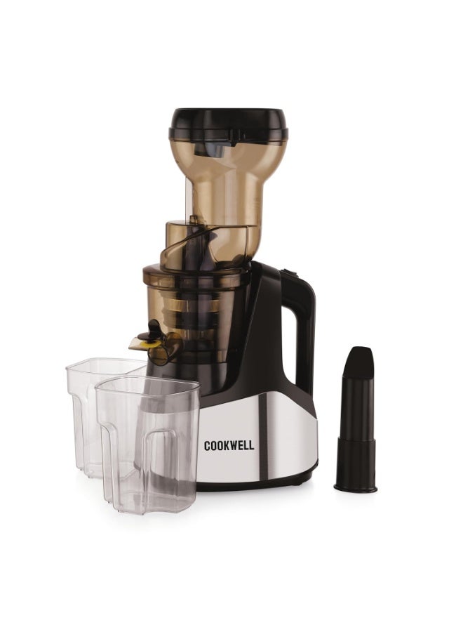 Cookwell Cold Press Slow  Ice Cream Maker, Stainless Steel (500W) - Image 1