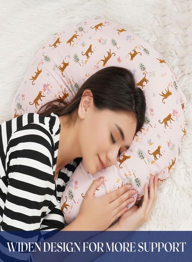 Dormyo Breast Feeding Pillow Parent (Cotton, Pink Tiger) - Image 4