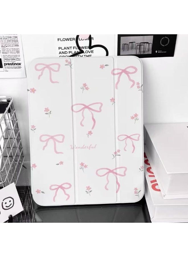 عام غطاء آيباد إير 11 إنش (M3) - تصميم ثلاثي الطيات خفيف الوزن وشفاف مع حامل للقلم ووظيفة الإغلاق التلقائي. - Image 1