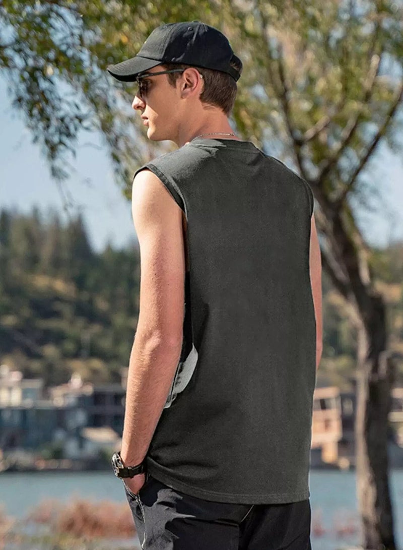 Men Slogan Graphic Tank Top - Image 2