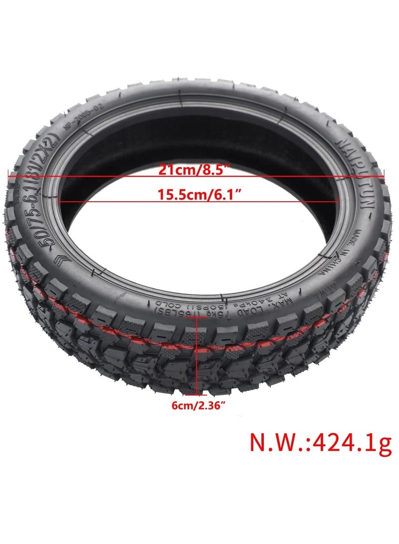 Generic 50/75-6.1 Tubeless Tire FOR ALL XIAOMI SCOOTER Series Off-Road Vacuum Tire Electric Scooter Thickened Explosion-Proof Tire with Nozzle  - Image 1