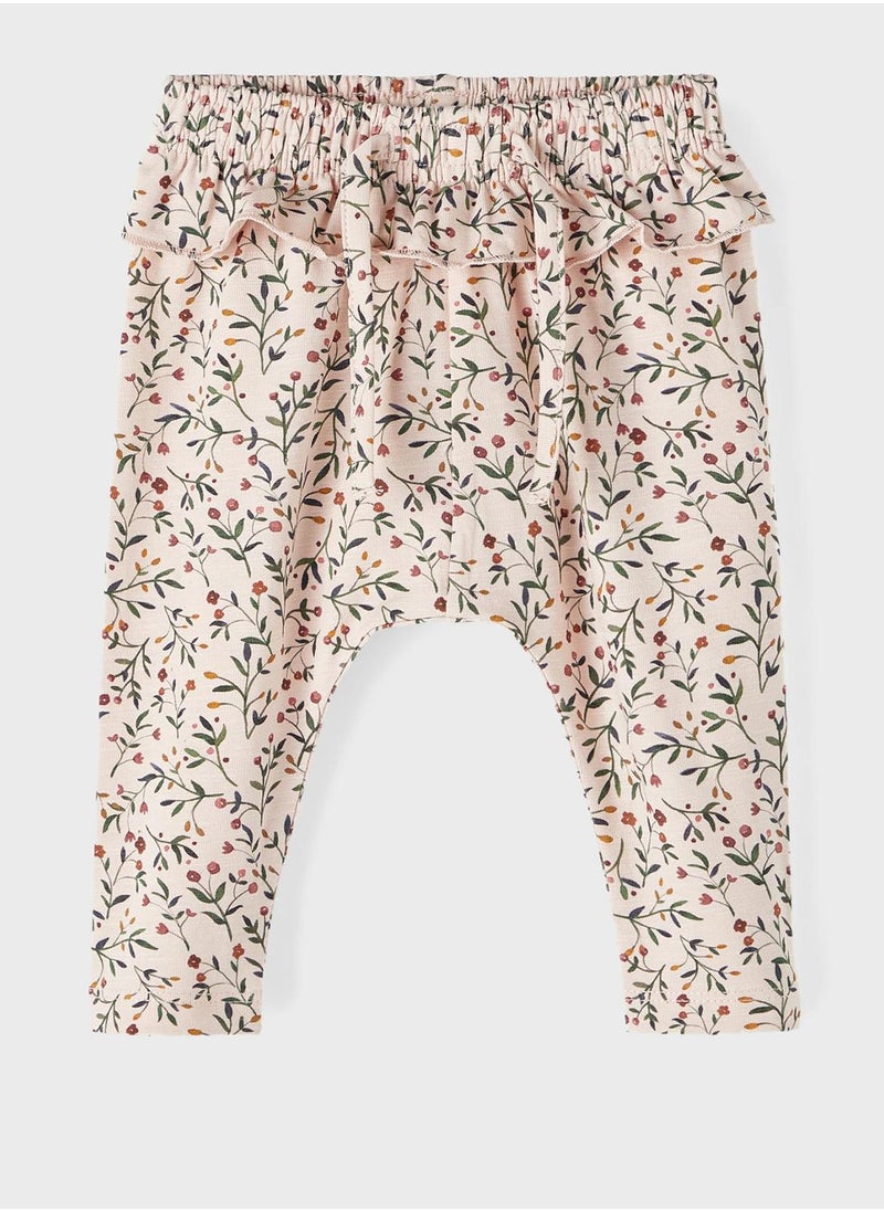 NAME IT - Kids Text Print Top & Floral Sweatpants Set - Image 1
