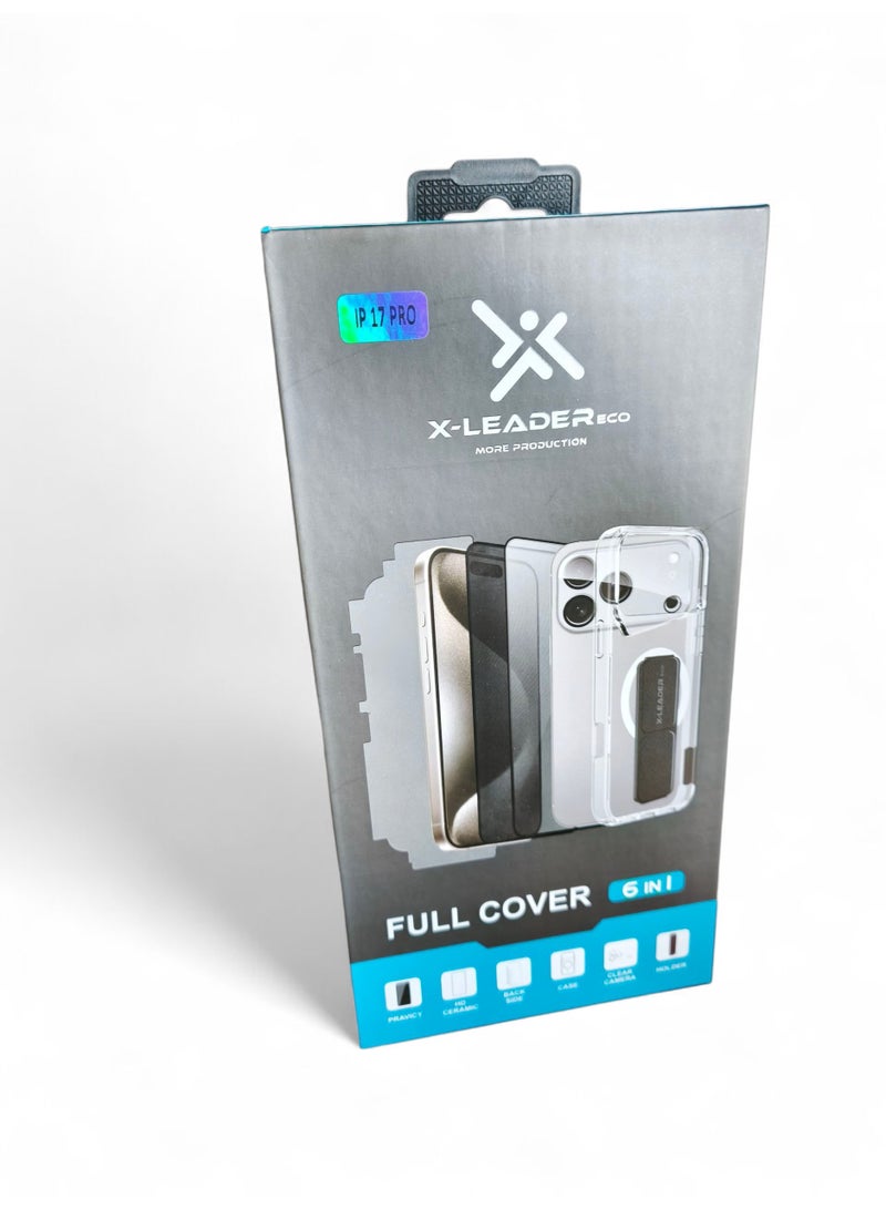 اكس ليدر غطاء حماية كامل للجسم 6 في 1 لهاتف آيفون 17 برو - Image 1