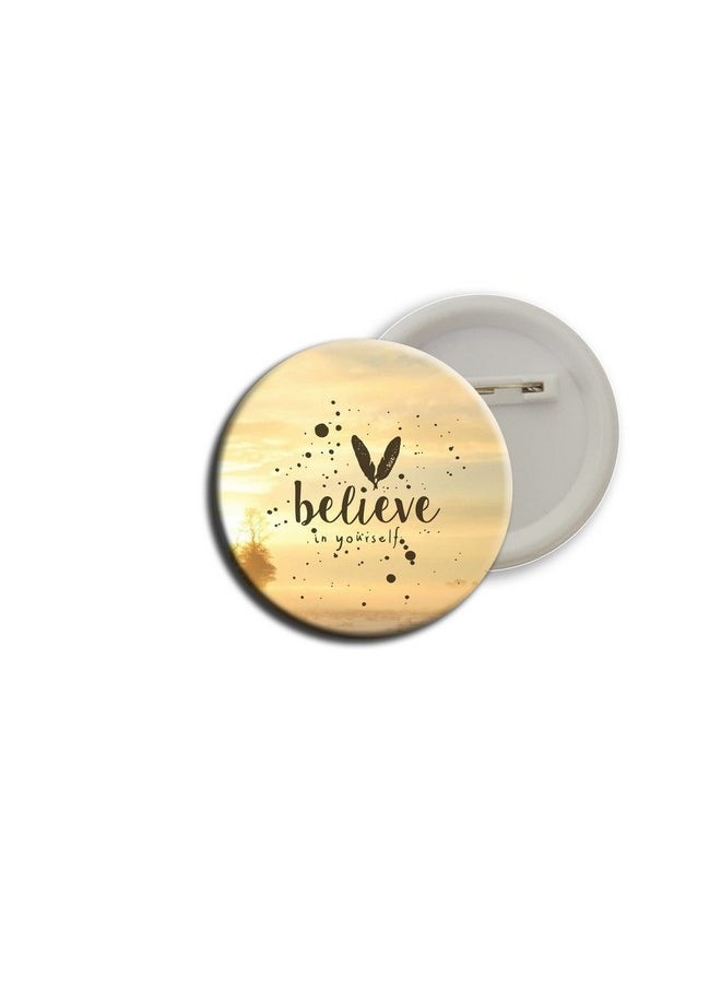 D2c D2C Inspirational - Motivational Quotes Button Badges (Plastic,Multi color,Pack of 5)  - Image 3