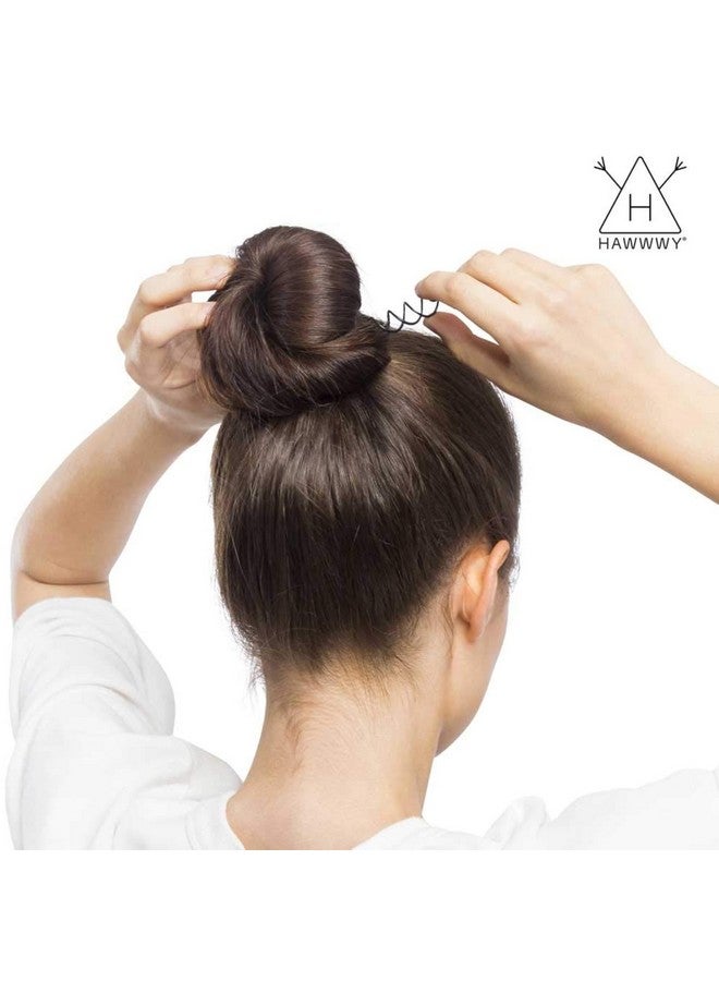 HAWWWY Hawwwy Bobby Pins - 8 Pack - Light Brown - 2 Inches - Beautiful Twist Hair Accessories for Women and Kids - Easy Bobby Pins for Fast and Secure Buns, Messy Styles, and Updos  - Image 2