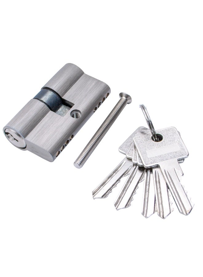 درافل أسطوانة قفل باب أمان دورافيل، مقاس 50 مم، مدخل جانبي مزدوج، تصميم أوروبي، مع 5 مفاتيح، قلب قفل احترافي للمنزل والمكتب - Image 1
