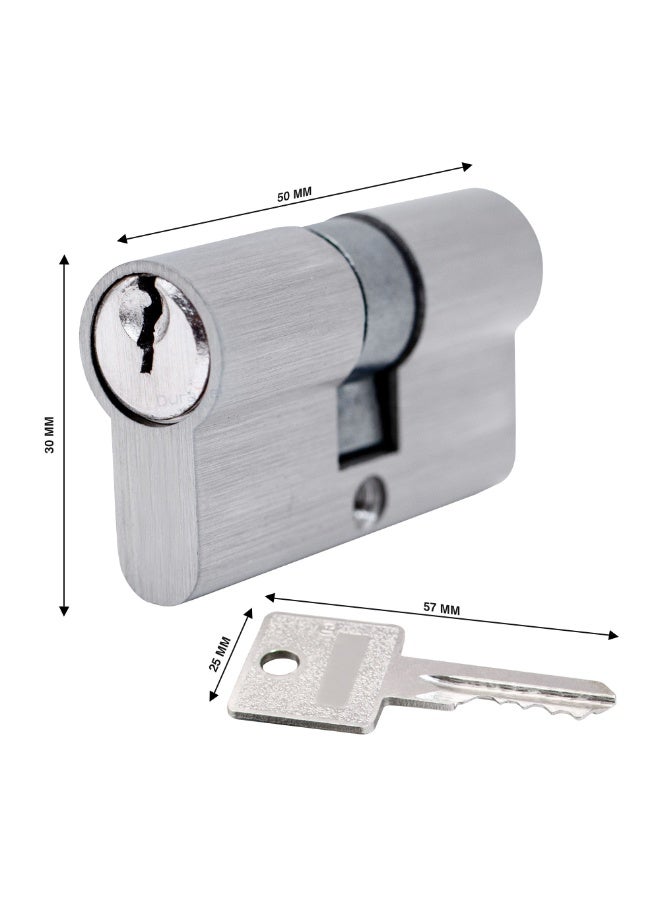 درافل أسطوانة قفل باب أمان دورافيل، مقاس 50 مم، مدخل جانبي مزدوج، تصميم أوروبي، مع 5 مفاتيح، قلب قفل احترافي للمنزل والمكتب - Image 4